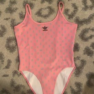 Adidas pink bodysuit